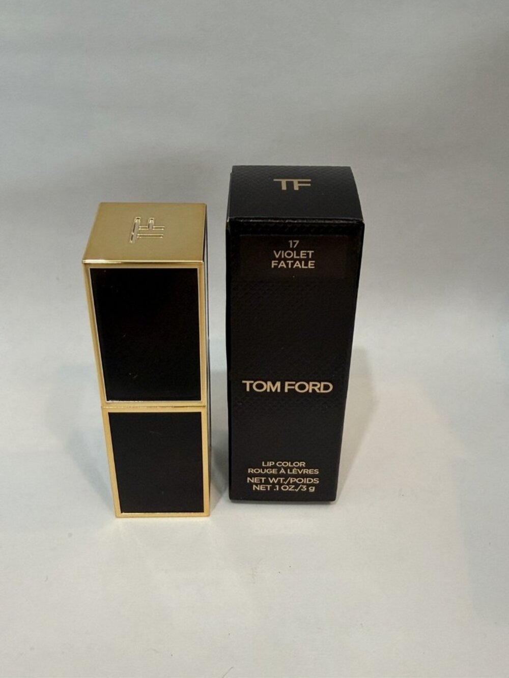 Tom Ford Lip Color “17 Violet Fatale” Full Size .1oz Authentic New W/ Box